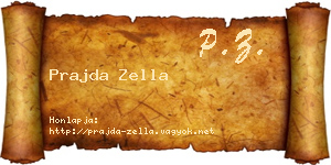 Prajda Zella névjegykártya